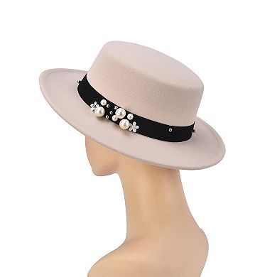 Women's Mellow World Felt Hat with Pearl Band