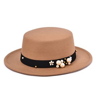 Women's Mellow World Felt Hat with Pearl Band