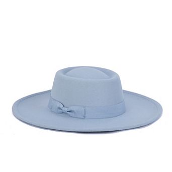 Women's Mellow World Wide Brim Felt Hat With Bow