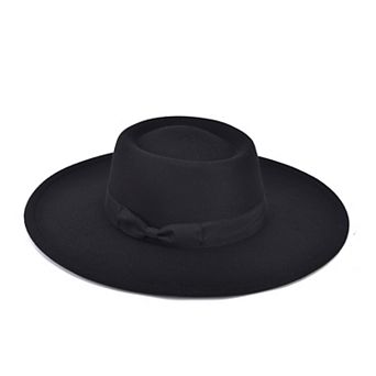 Women's Mellow World Wide Brim Felt Hat With Bow
