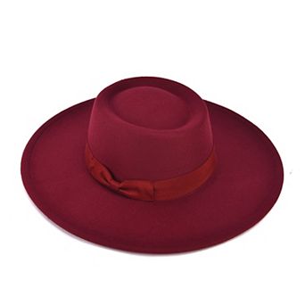 Women's Mellow World Wide Brim Felt Hat With Bow