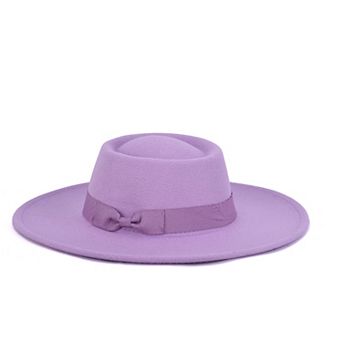 Women's Mellow World Wide Brim Bow Felt Hat