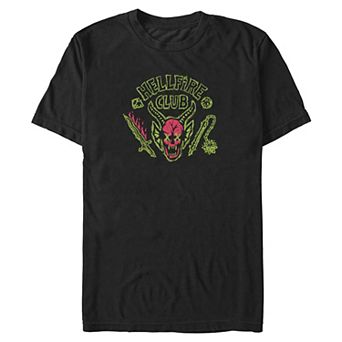 Big & Tall Stranger Things Hellfire Club Logo Graphic Tee