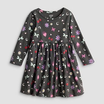 Girls 4-12 Jumping Beans® Sensory Adaptive Core Long Sleeve Dress