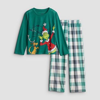 Boys 4-10 The Grinch 2 pc Pajama Top & Pajama Bottoms Set