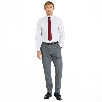 Men's Nick Graham Kent Square Modern Fit Dress Shirt & Tie Set