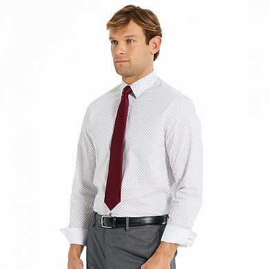 Men's Nick Graham Kent Square Modern Fit Dress Shirt & Tie Set