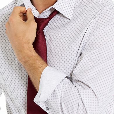 Men's Nick Graham Kent Square Modern Fit Dress Shirt & Tie Set