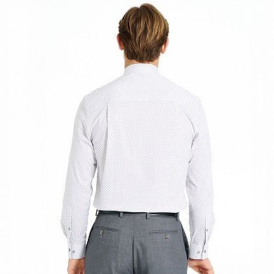 Men's Nick Graham Kent Square Modern Fit Dress Shirt & Tie Set