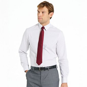Men's Nick Graham Kent Square Modern Fit Dress Shirt & Tie Set
