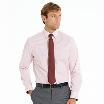 Men's Nick Graham Kent Square Modern Fit Dress Shirt & Tie Set