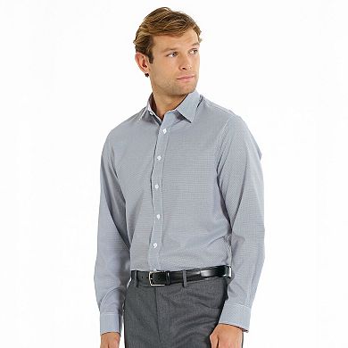 Men's Nick Graham Graph Check Traveler Modern Fit Dress Shirt