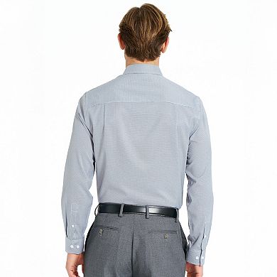 Men's Nick Graham Graph Check Traveler Modern Fit Dress Shirt