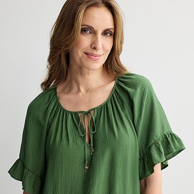 Women's Robbie Bee Flounce Hem Dress