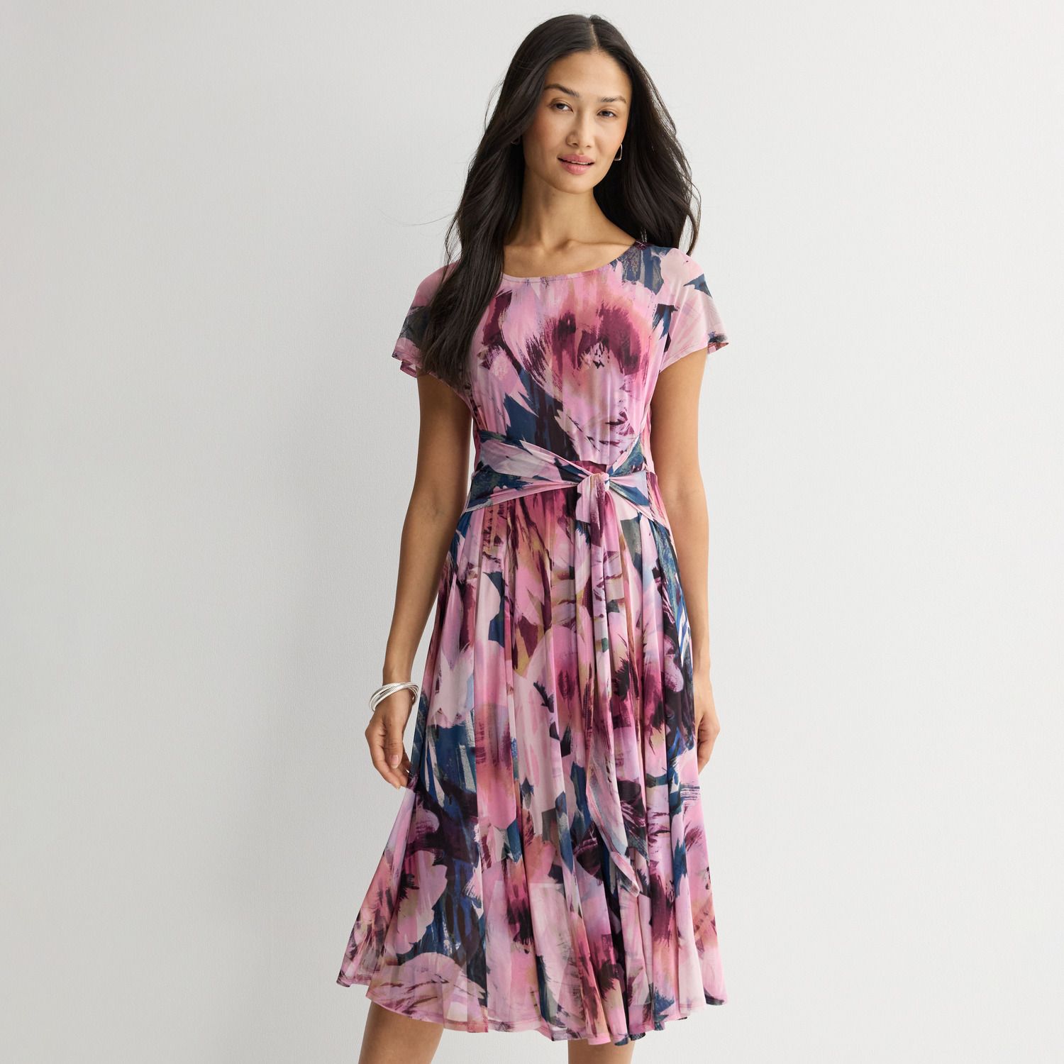 Женские платья Robbie Bee Mesh Tie Front Dress