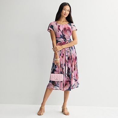 Women's Robbie Bee Mesh Tie Front Dress