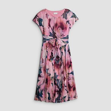 Women's Robbie Bee Mesh Tie Front Dress
