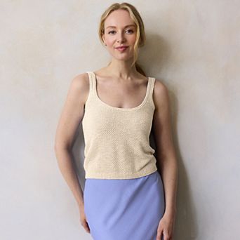 Women's LC Lauren Conrad Scoopneck Sweater Tank Top