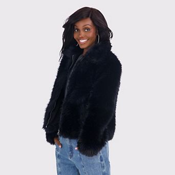 Juniors' madden girl Fluffy Faux Fur Jacket