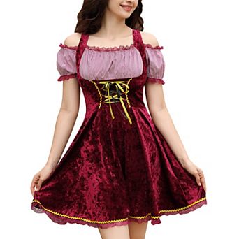 Women's 3 pc Short Sleeve Dress Costumes