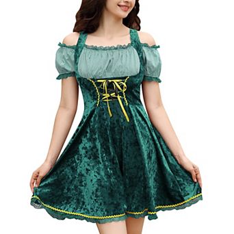 Women's 3 pc Short Sleeve Dress Costumes