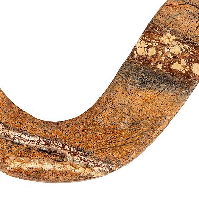 Hello Honey Marble Wave Double Taper Candle Holder