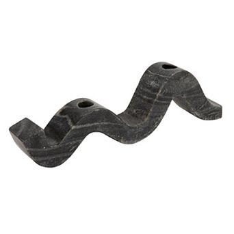 Hello Honey Marble Wave Double Taper Candle Holder