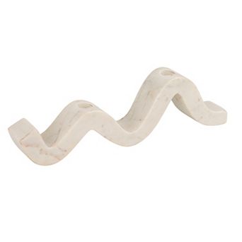 Hello Honey Marble Wave Double Taper Candle Holder