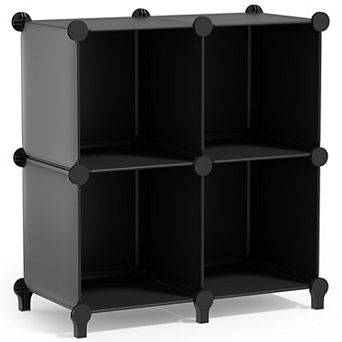 Sorbus 4-Cube Storage Organizer Cubby Shelf for Closet, Toys, Books, and More