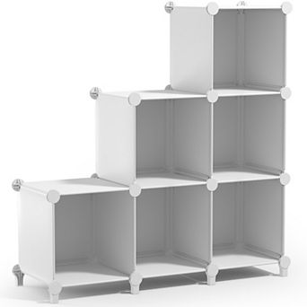 Sorbus 6-Cube Storage Organizer Cubby Shelf for Closet, Toys, Books, and More