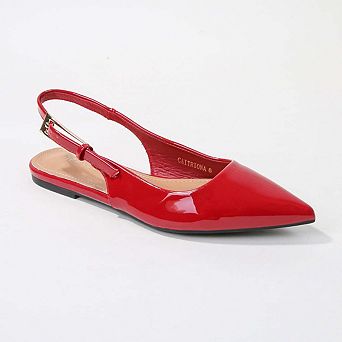 Caitriona Patent Slingback Flats