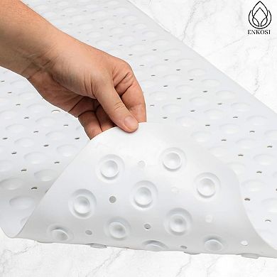 Bath Mat 40 X 16 Inch Extra Long Non Slip Bathtub Mat Anti Slip Black Shower Mat