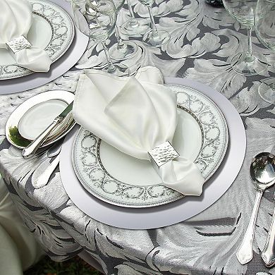 50 Pcs Christmas Round Paper Placemats Decorative Disposable Placemats Table Mats