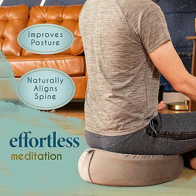 Luxury Velvet Meditation Cushion: Eco-Friendly, Comfortable, & Stylish