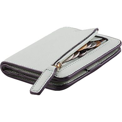 Luxury Slim Wallet with RFID Protection: 6 Card Slots, ID Window, & Coin Pocket