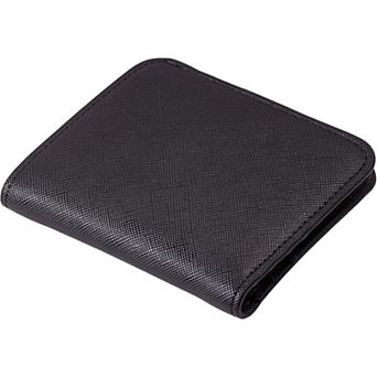 Luxury Slim Wallet with RFID Protection: 6 Card Slots, ID Window, & Coin Pocket