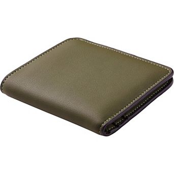 Luxury Slim Wallet with RFID Protection: 6 Card Slots, ID Window, & Coin Pocket