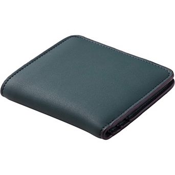 Luxury Slim Wallet with RFID Protection: 6 Card Slots, ID Window, & Coin Pocket