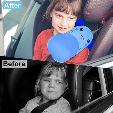Soft & Cute Seat Belt Pads for Kids - Comfortable Travel Pillow