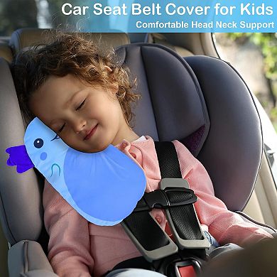 Soft & Cute Seat Belt Pads for Kids - Comfortable Travel Pillow