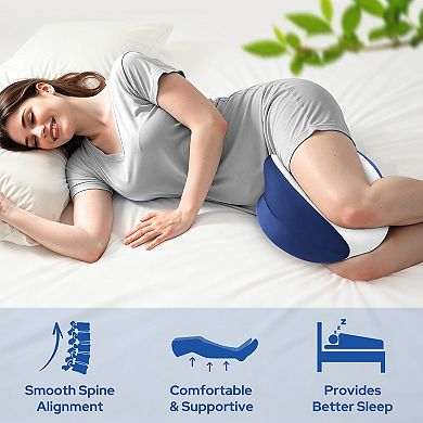 Ergonomic Memory Foam Knee Pillow for Side Sleepers