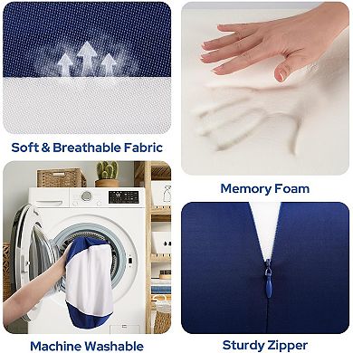 Ergonomic Memory Foam Knee Pillow for Side Sleepers