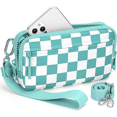 Wristlet Wallet for Women: 3-Way Carry, Compact, Spacious, Nylon