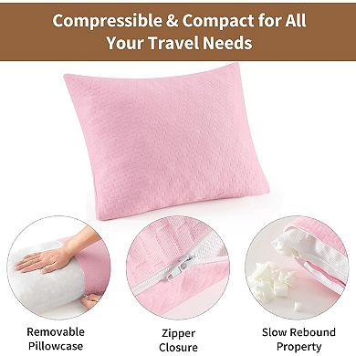 Camping Pillow Travel Pillow Small Shredded Memory Foam Pillow