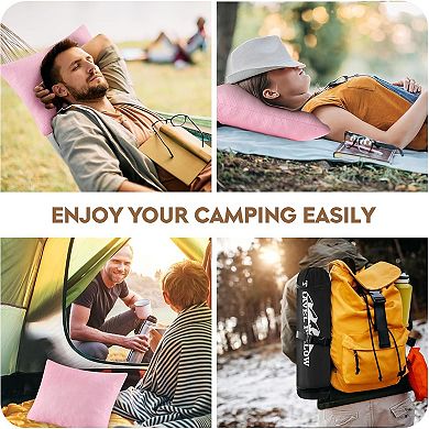 Camping Pillow Travel Pillow Small Shredded Memory Foam Pillow