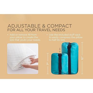 Adjustable Shredded Memory Foam Body Pillow for All Sleepers