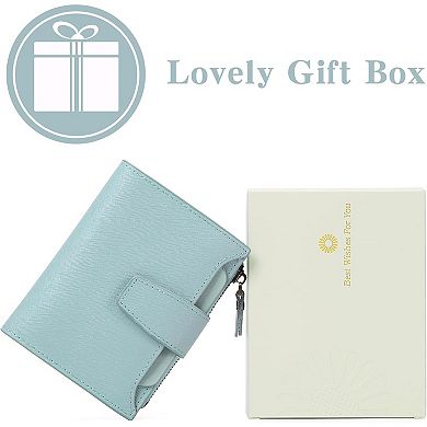 RFID Blocking Leather Wallet for Women - Compact, Stylish, & Secure