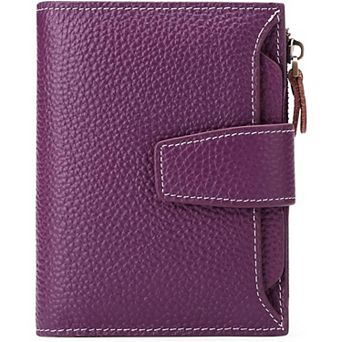 RFID Blocking Leather Wallet for Women - Compact, Stylish, & Secure