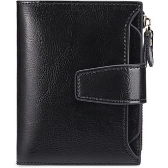 RFID Blocking Leather Wallet for Women - Compact, Stylish, & Secure