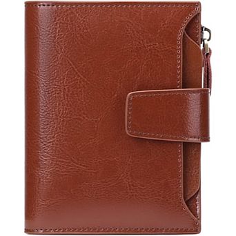 RFID Blocking Leather Wallet for Women - Compact, Stylish, & Secure